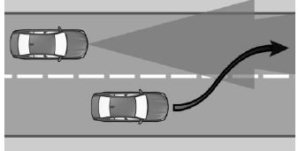 A vehicle driving in front of you is not detected