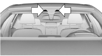 The camera is installed near the interior mirror.