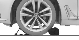 Place wheel chocks or other suitable objects in